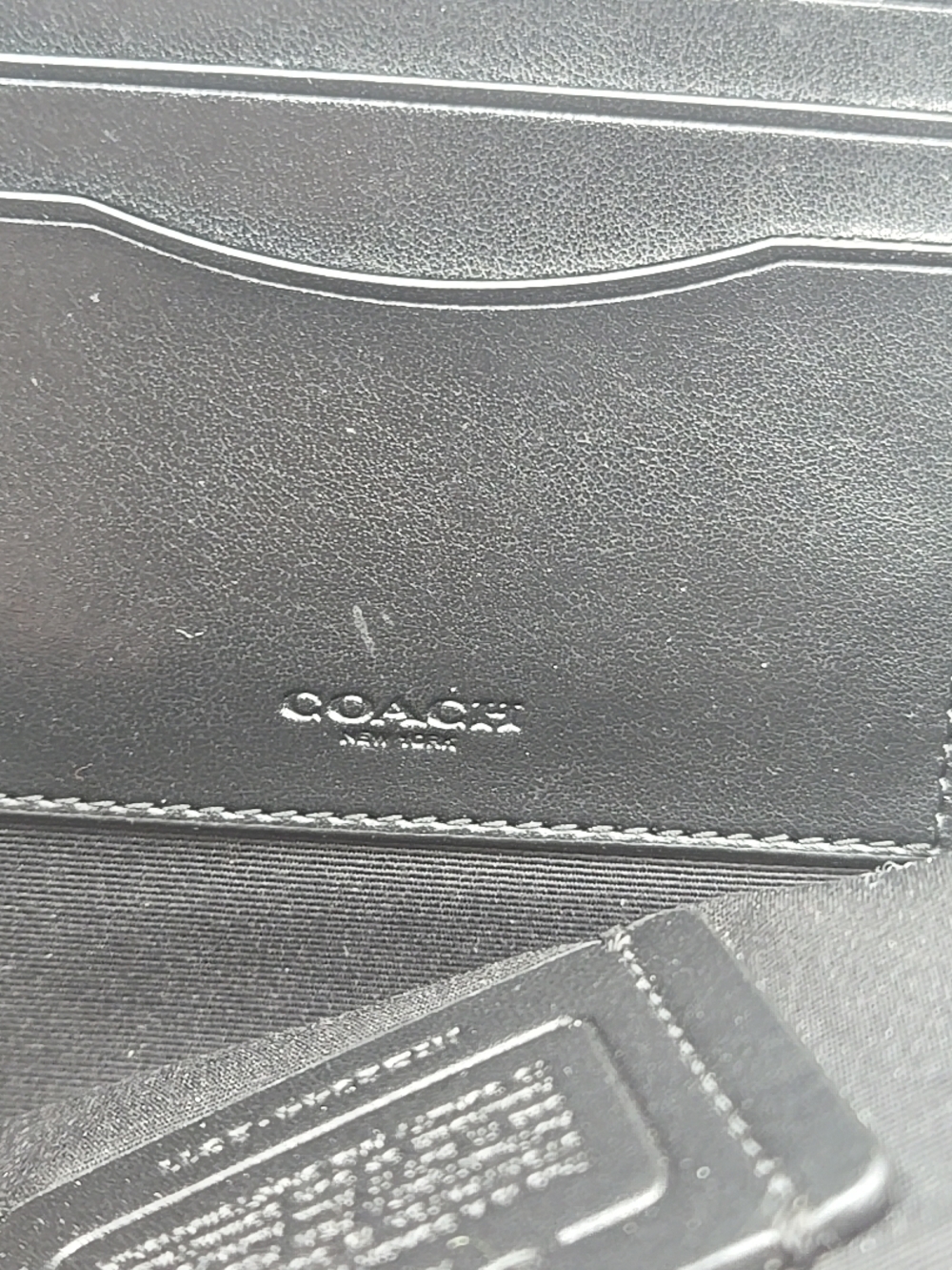 UNISEX Coach Canvas Messenger Bag in Tan and Dark Brown - Picture 7 of 9